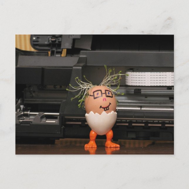Tarjeta postal de la serie Master Eggmen (Anverso)