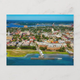 Tarjeta postal de la silueta de Charleston, Caroli