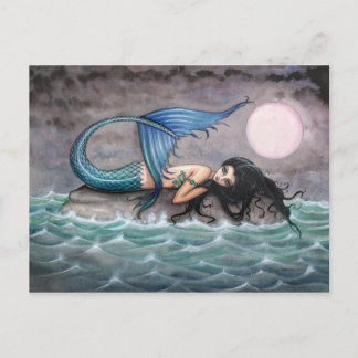 Tarjeta postal de la sirena de la isla pequeña
