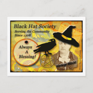 Tarjeta postal de la sociedad de Gorras negros 130