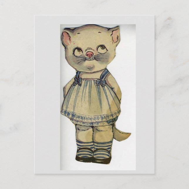 TARJETA POSTAL DE LA TAPA DE LA VINTAJE DE DOLL DE (Anverso)
