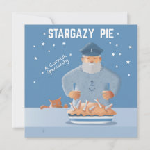 Tarjeta postal de la Tarta Stargazy