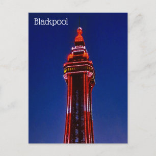 Tarjeta postal de la Torre Blackpool