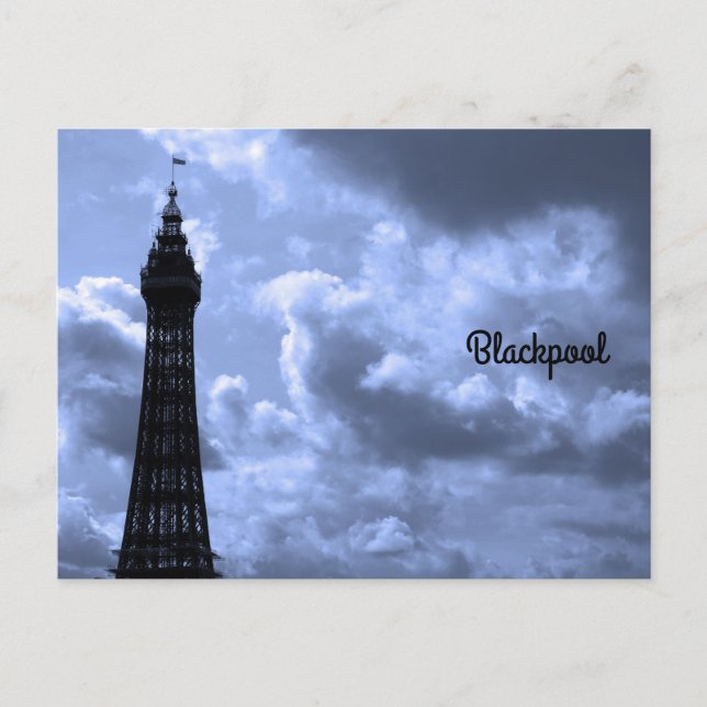 Tarjeta postal de la Torre Blackpool (Anverso)