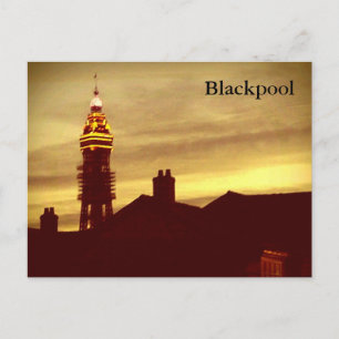 Tarjeta postal de la Torre Blackpool