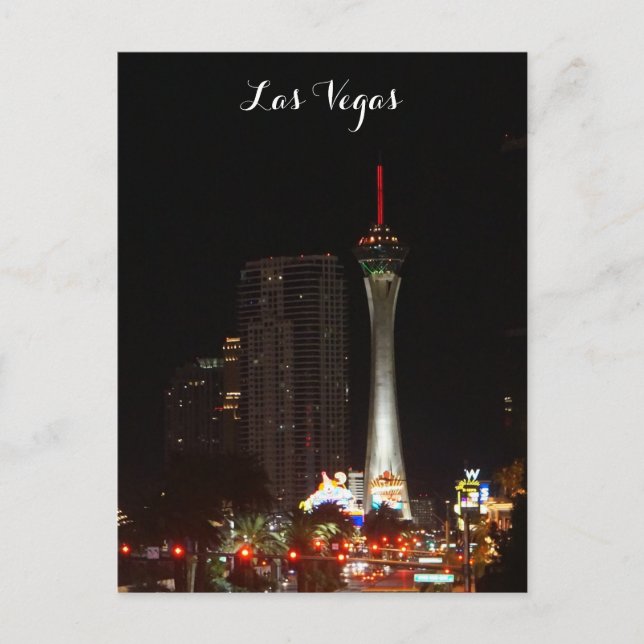 Tarjeta postal de la Torre de la Estratósfera Las  (Anverso)