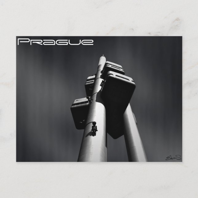 Tarjeta postal de la Torre de TV de Praga (Anverso)