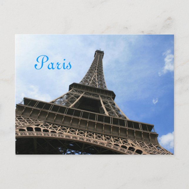 Tarjeta postal de la Torre Eiffel (Anverso)