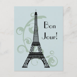 Tarjeta postal de la Torre Eiffel