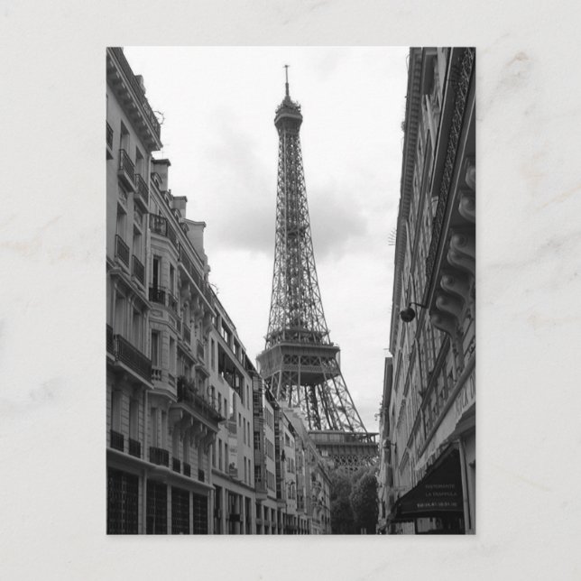 Tarjeta postal de la Torre Eiffel (Anverso)