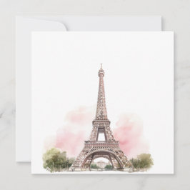 Tarjeta postal de la Torre Eiffel de París