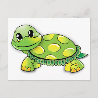 TARJETA POSTAL DE LA TORTUGA DEL personalizado