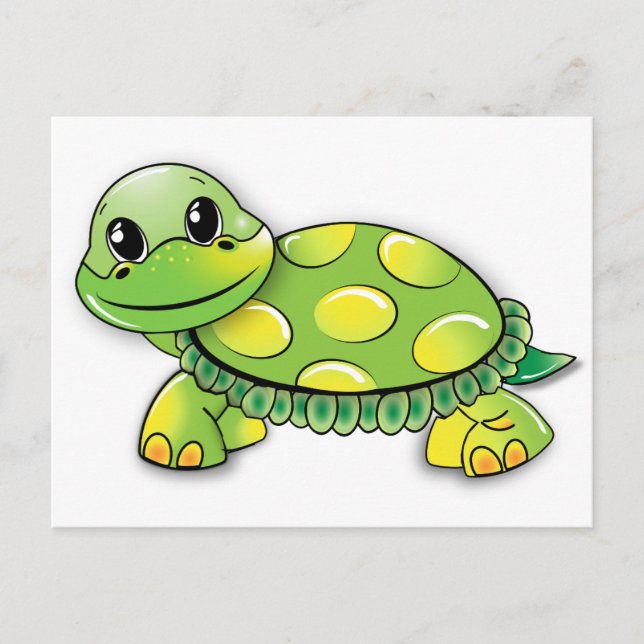 TARJETA POSTAL DE LA TORTUGA DEL personalizado (Anverso)