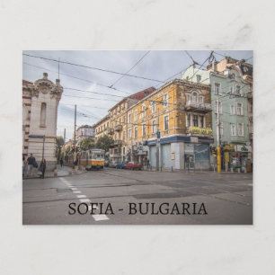 tarjeta postal de la vista de la ciudad de Sofía