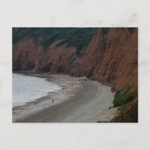 Tarjeta postal de la vista de la costa Jurásica