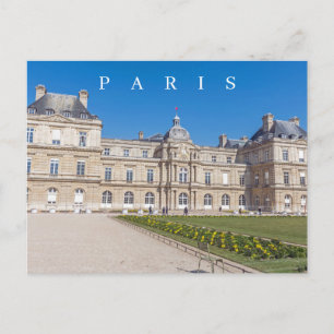 Tarjeta postal de la vista del Palacio de Luxembur