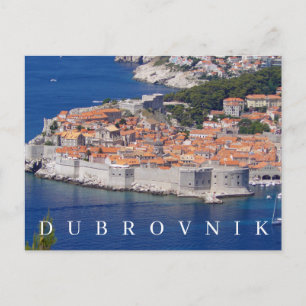 Tarjeta postal de la vista panorámica de Dubrovnik