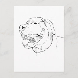 Tarjeta Postal de Labrador Retriever – Tinta Dibuj