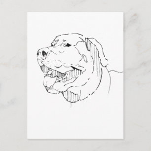 Tarjeta Postal de Labrador Retriever – Tinta Dibuj