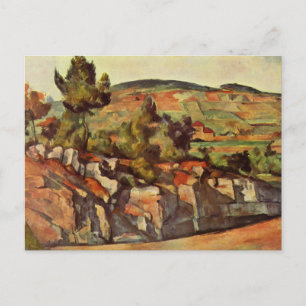 Tarjeta postal de ladera en Provenza de Paul Cezan