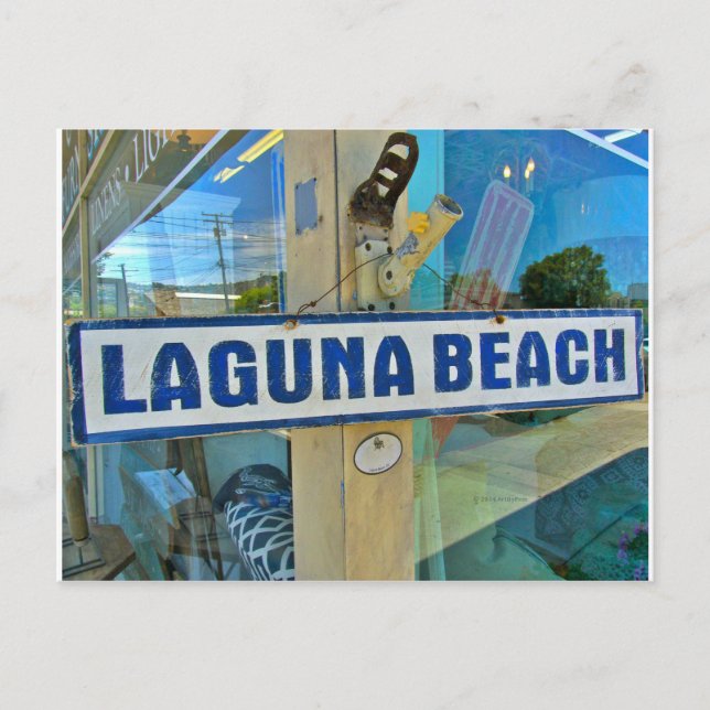Tarjeta postal de Laguna Beach (Anverso)