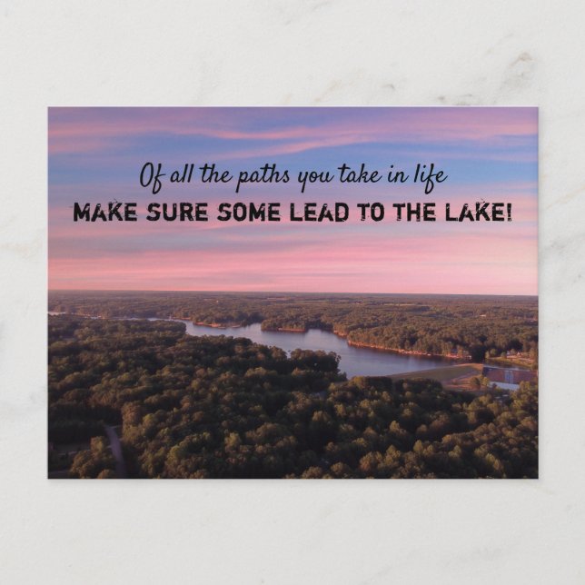 Tarjeta postal de Lake Royale (Anverso)