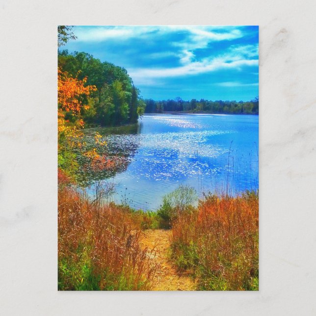 TARJETA POSTAL DE LAKE TRAIL (Anverso)