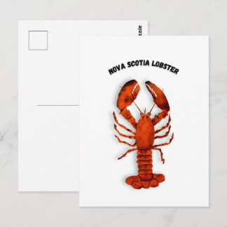 Tarjeta postal de langosta roja