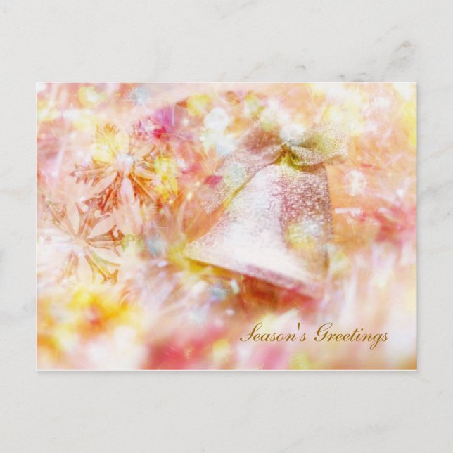 Tarjeta postal de las campanas de los navidades (Anverso)