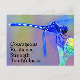 Tarjeta postal de las características espirituales