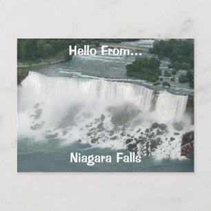 Tarjeta postal de las cataratas del Niagara