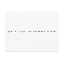 Tarjeta postal de las Escrituras: Dios es Luz