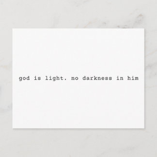 Tarjeta postal de las Escrituras: Dios es Luz