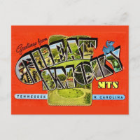 Tarjeta postal de las Grandes Montañas Humeantes