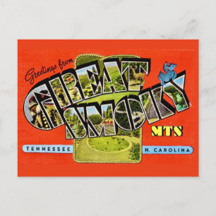 Tarjeta postal de las Grandes Montañas Humeantes