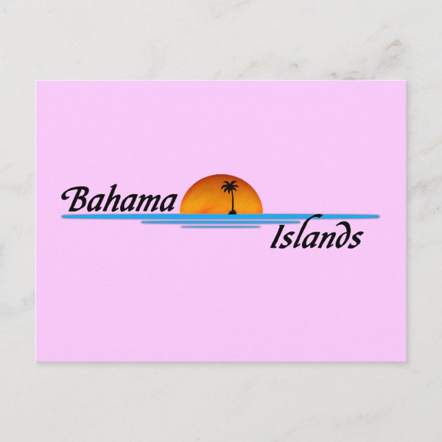 Tarjeta postal de las Islas Bahama (Anverso)