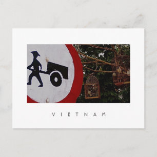 Tarjeta postal de las jaulas de aves