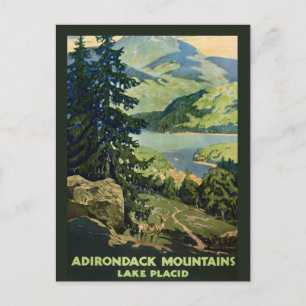 Tarjeta postal de las montañas Adirondack