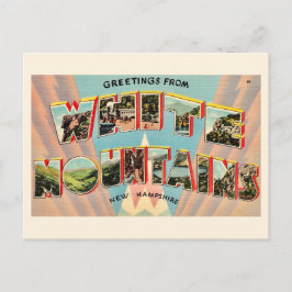 Tarjeta postal de las Montañas Blancas de NH