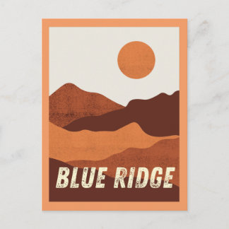 Tarjeta postal de las montañas Blue Ridge