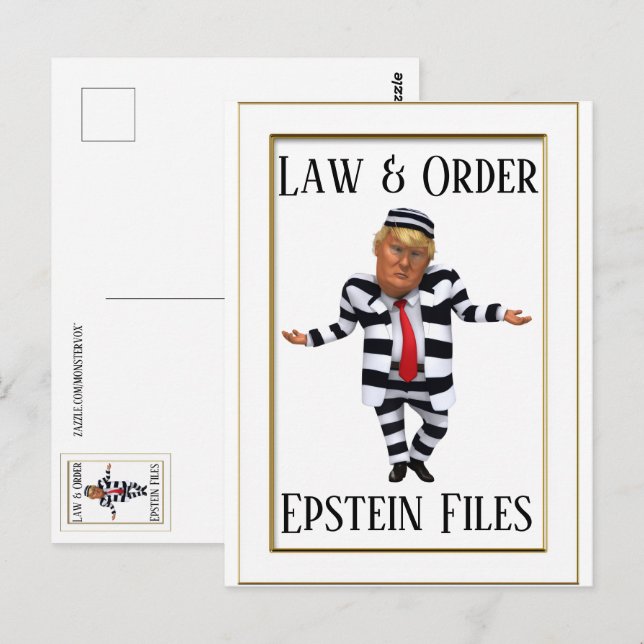 Tarjeta postal de Ley y Orden (Anverso / Reverso)