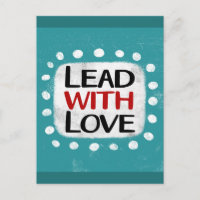 Tarjeta postal de Lidera con Amor