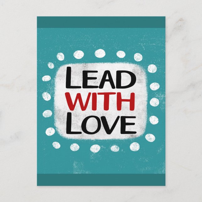 Tarjeta postal de Lidera con Amor (Anverso)