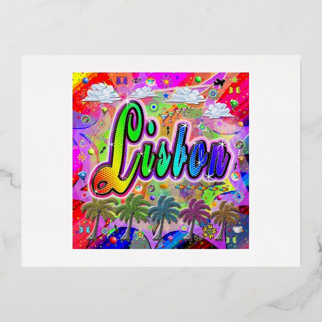 Tarjeta postal de Lisboa Vista Express (Anverso)