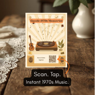 Tarjeta postal de lista de reproducción de música 