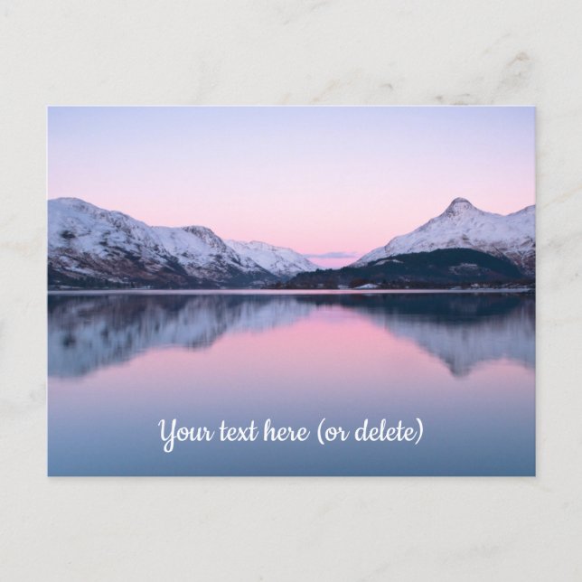 Tarjeta postal de Loch Leven, Escocia (Anverso)