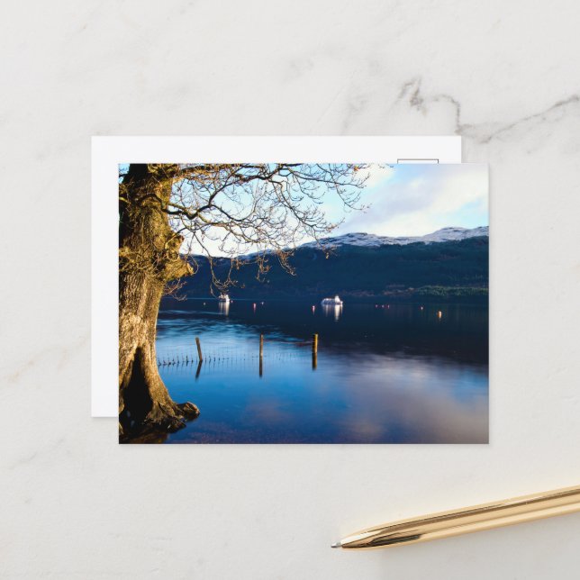 Tarjeta postal de Loch Lomond, Tarbet, Escocia (Anverso/Reverso In Situ)
