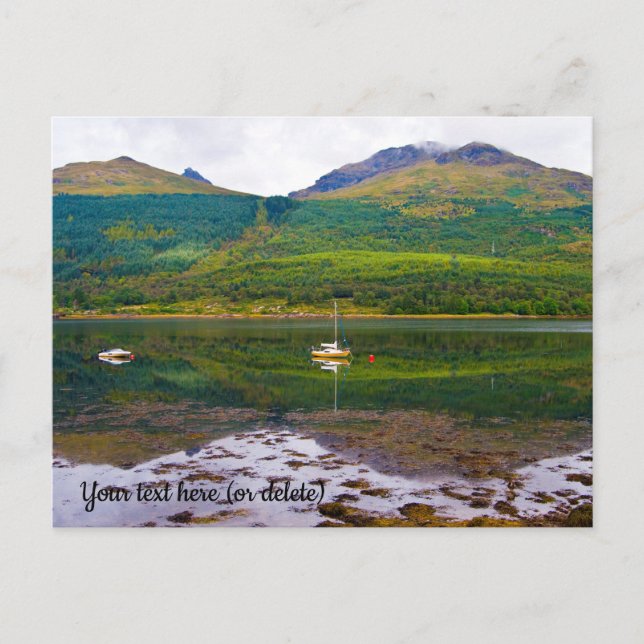 Tarjeta postal de Loch Long, Arrochar (Anverso)