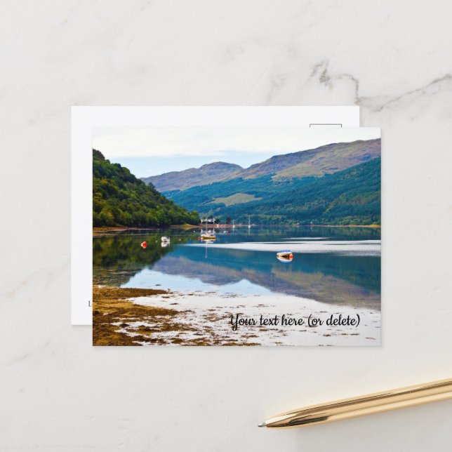 Tarjeta postal de Loch Long, Arrochar, Escocia (Anverso/Reverso In Situ)