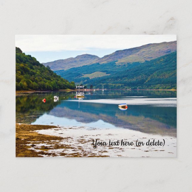 Tarjeta postal de Loch Long, Arrochar, Escocia (Anverso)